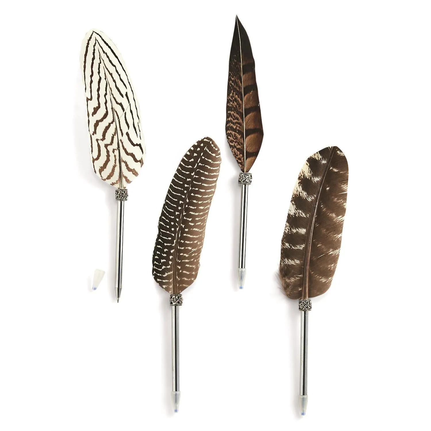 Vintage Feather Pen In Gift Box