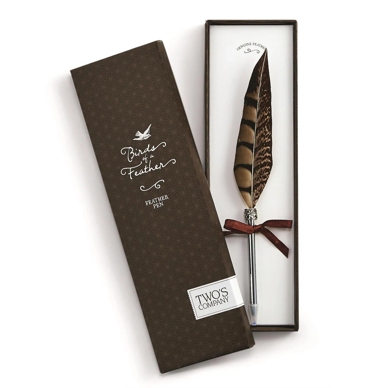 Vintage Feather Pen In Gift Box