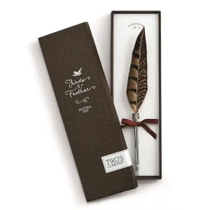 Vintage Feather Pen In Gift Box