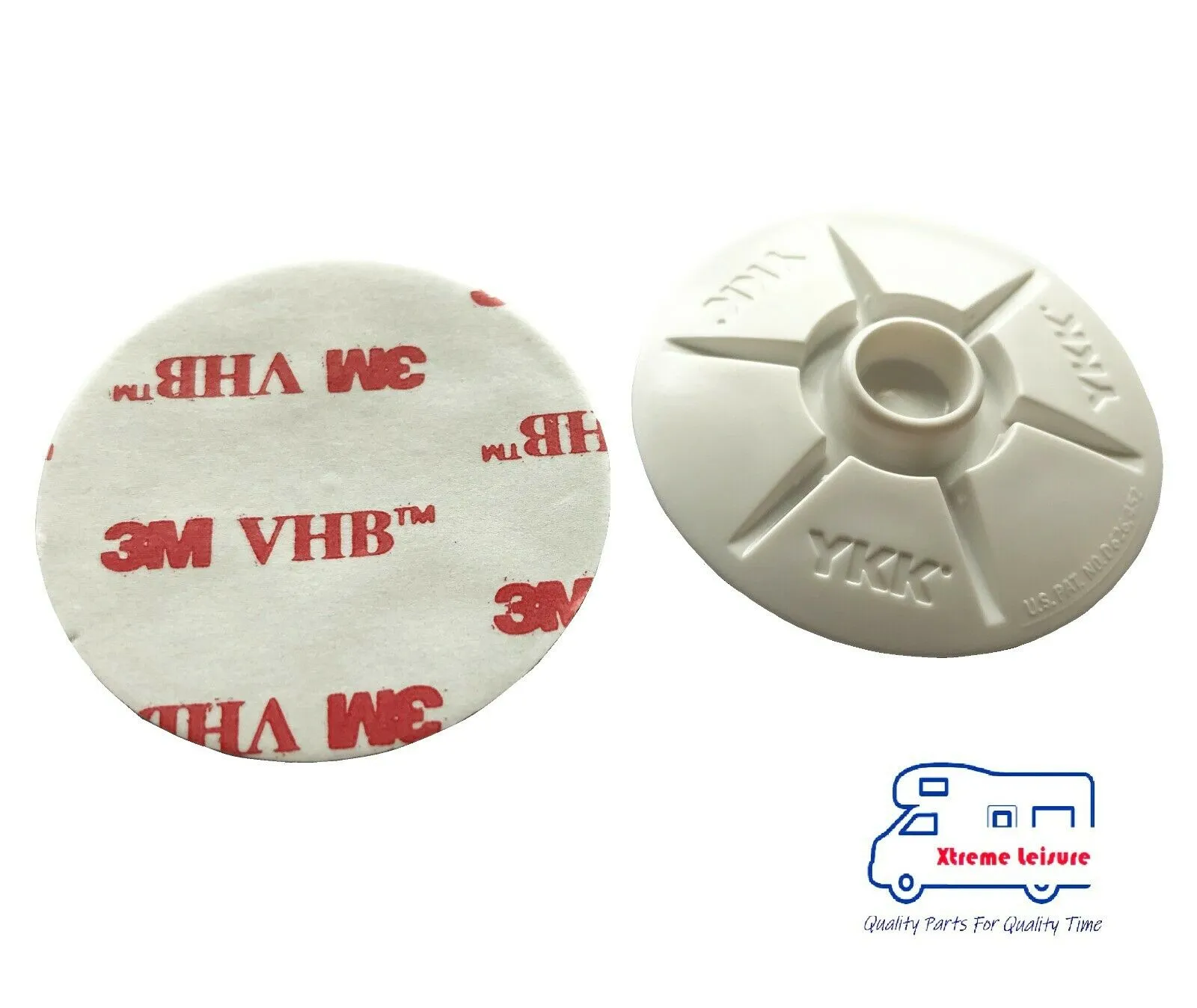W4 Caravan Campervan & Camping Self Adhesive Awning Stud - Pack Of 2