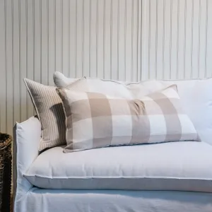 Walker Natural Buffalo Check Pillow
