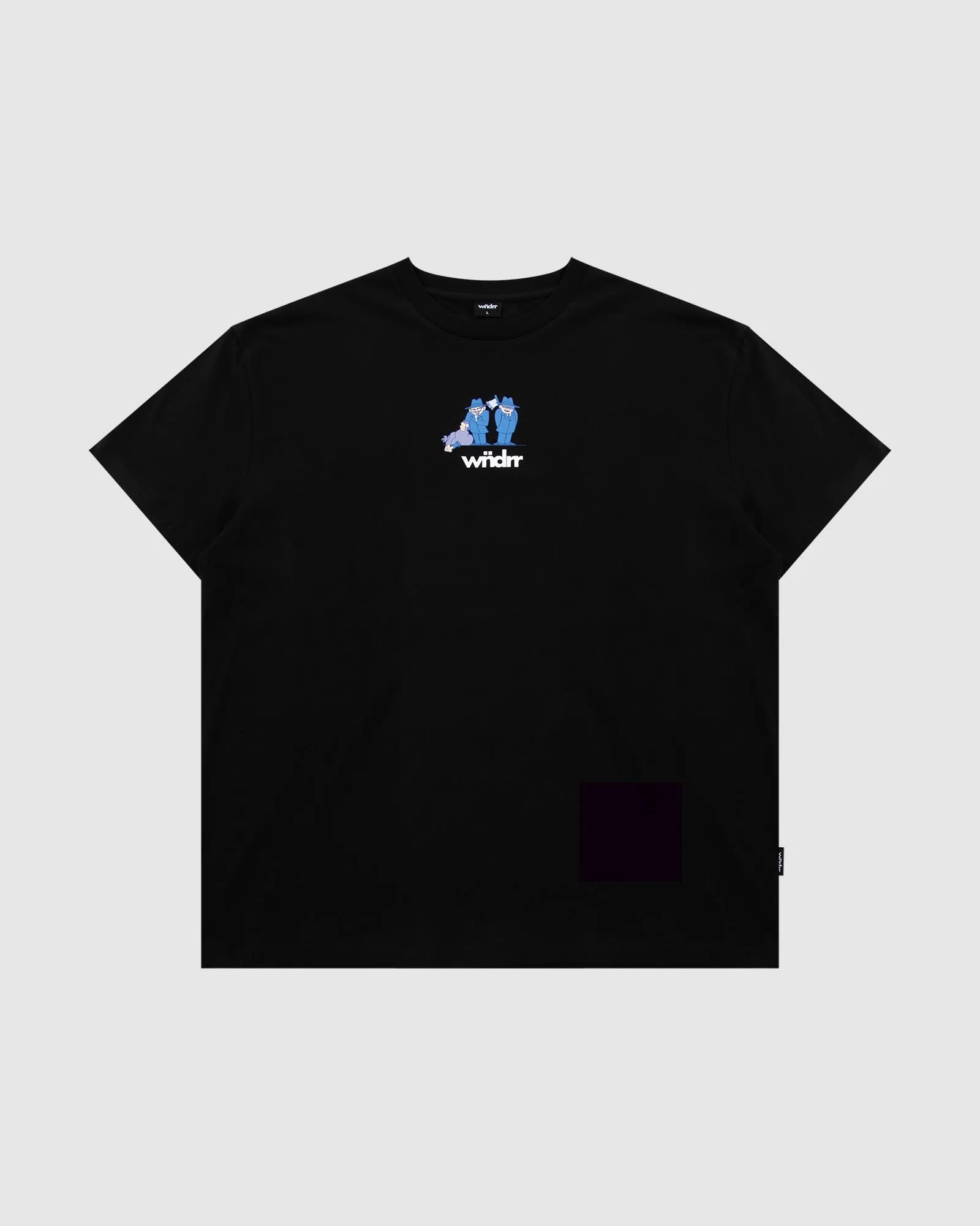 WASTE MANAGEMENT BOX FIT TEE - BLACK