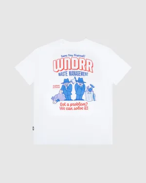 WASTE MANAGEMENT BOX FIT TEE - WHITE