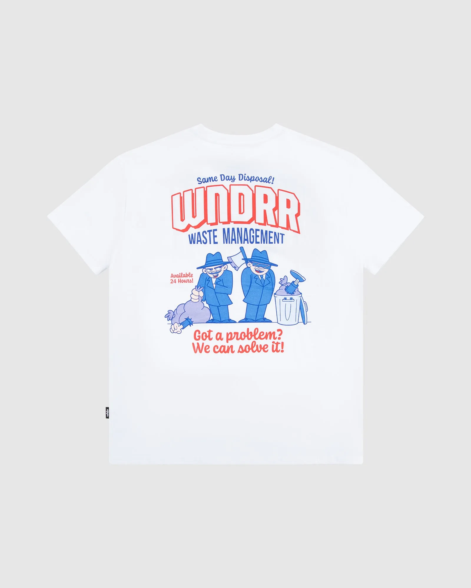 WASTE MANAGEMENT BOX FIT TEE - WHITE