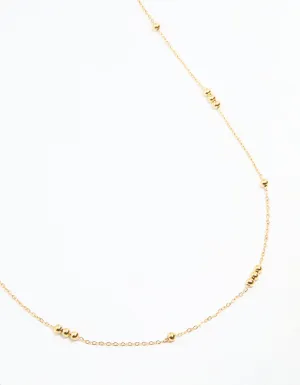Waterproof Gold Plated Stainless Steel Beaded Waist Chain