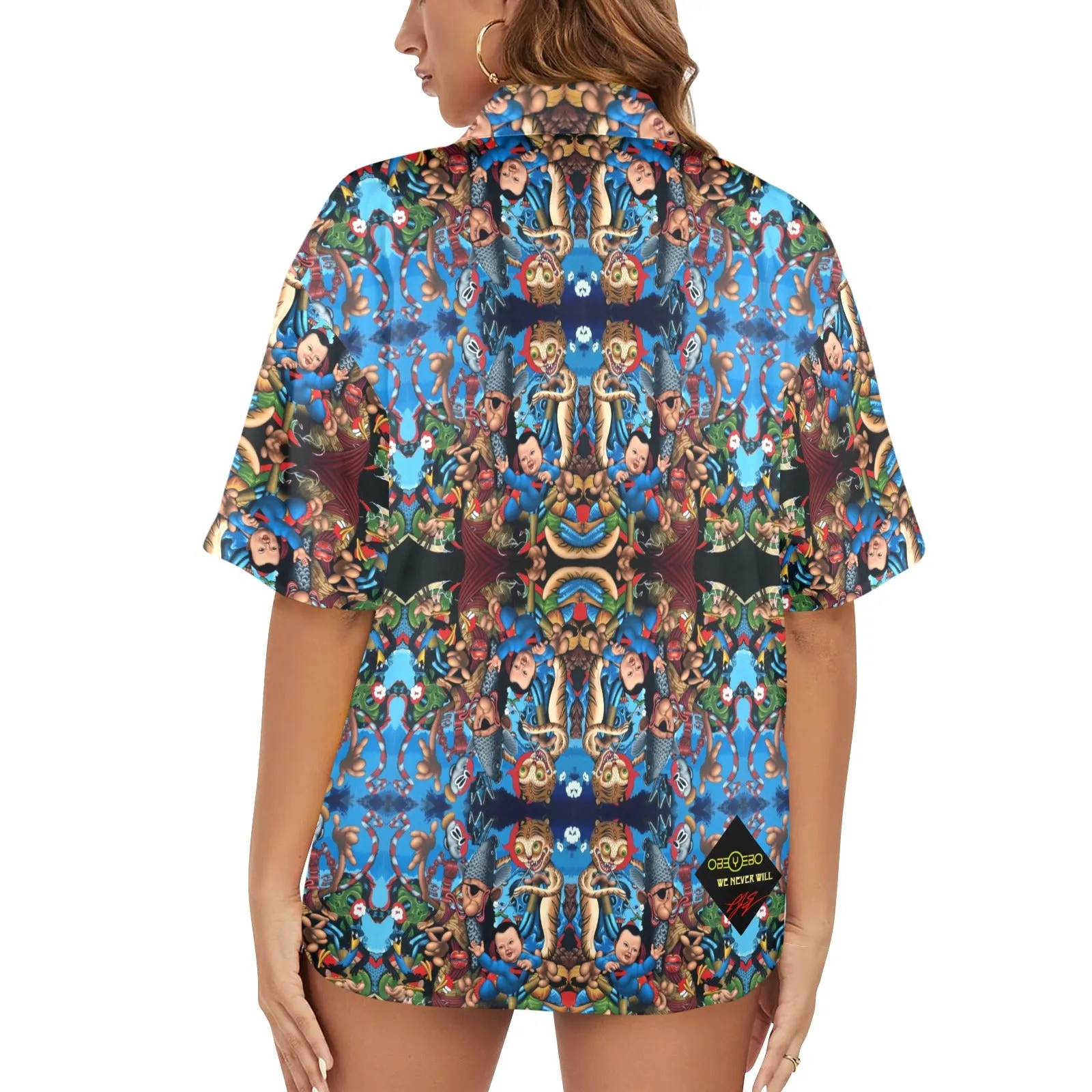 When Tigers Smoke Pipes Women's Hawaiian Shirt
