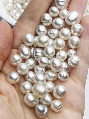 White South Sea Loose Pearls, Australia, Drops/Ovals, 8mm and 9mm, AAA Quality