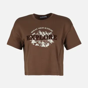 WOMEN CROPPED TEE