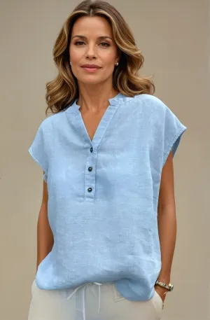 Women's Casual Elegant Button-Embellished Cotton Shirt