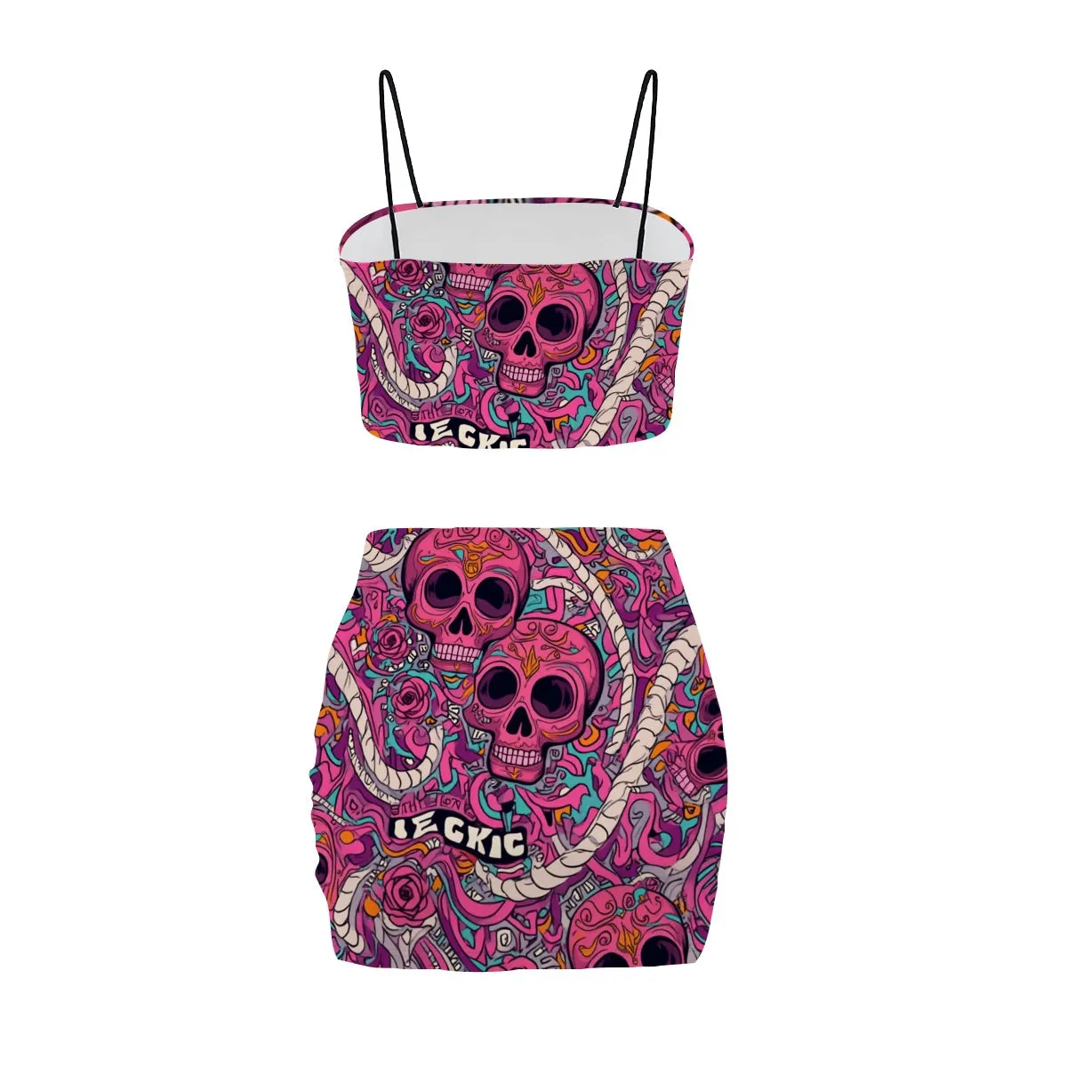 Women's Crop Tank Top & Mini Skirts Sets