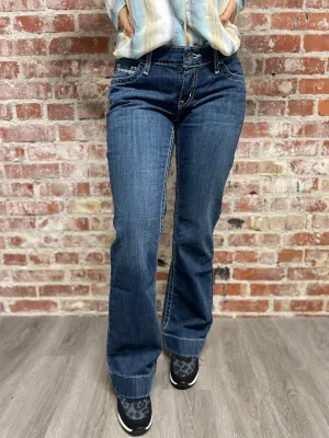 Women's Cruel Girl Mid-Rise Jayley Trouser Medium Stonewash Jeans