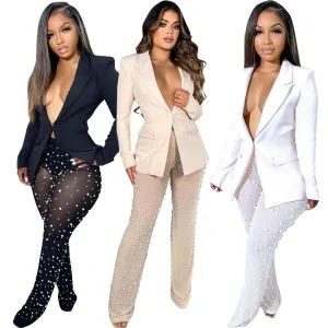 Women's Foam Other Mesh Commuter Straight Suit