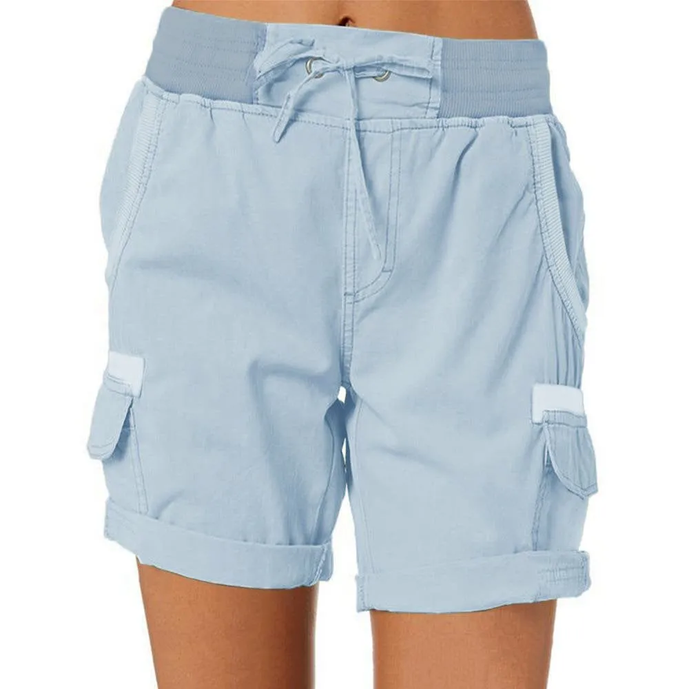 Women's high-waisted casual shorts