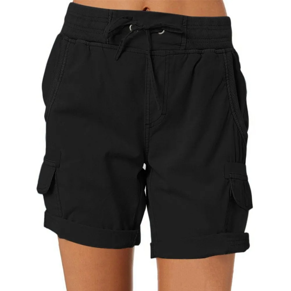 Women's high-waisted casual shorts