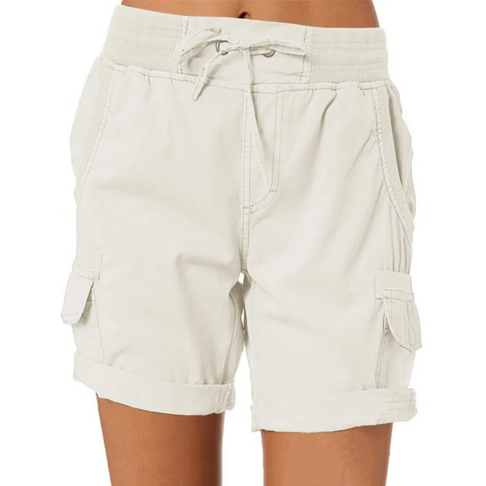 Women's high-waisted casual shorts