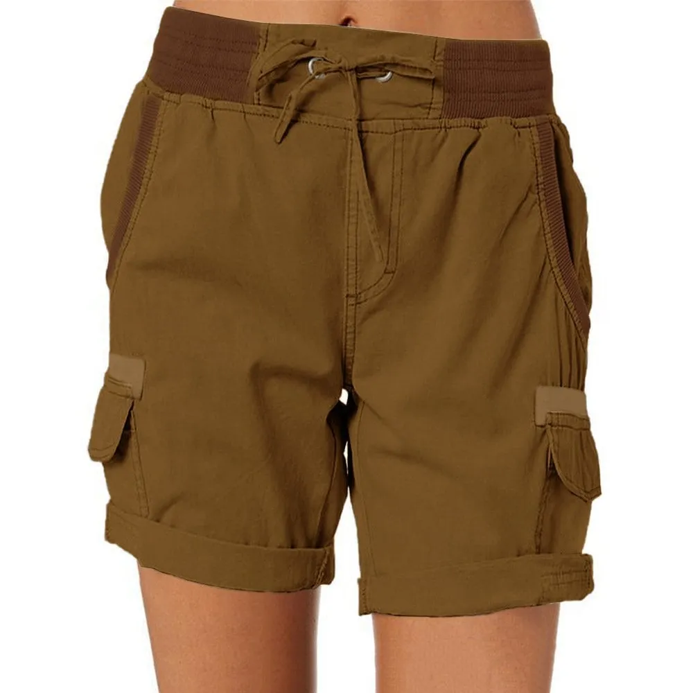 Women's high-waisted casual shorts