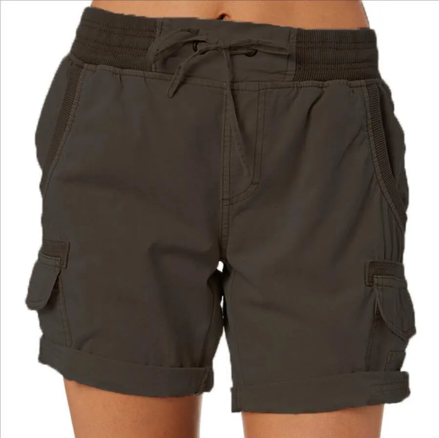 Women's high-waisted casual shorts