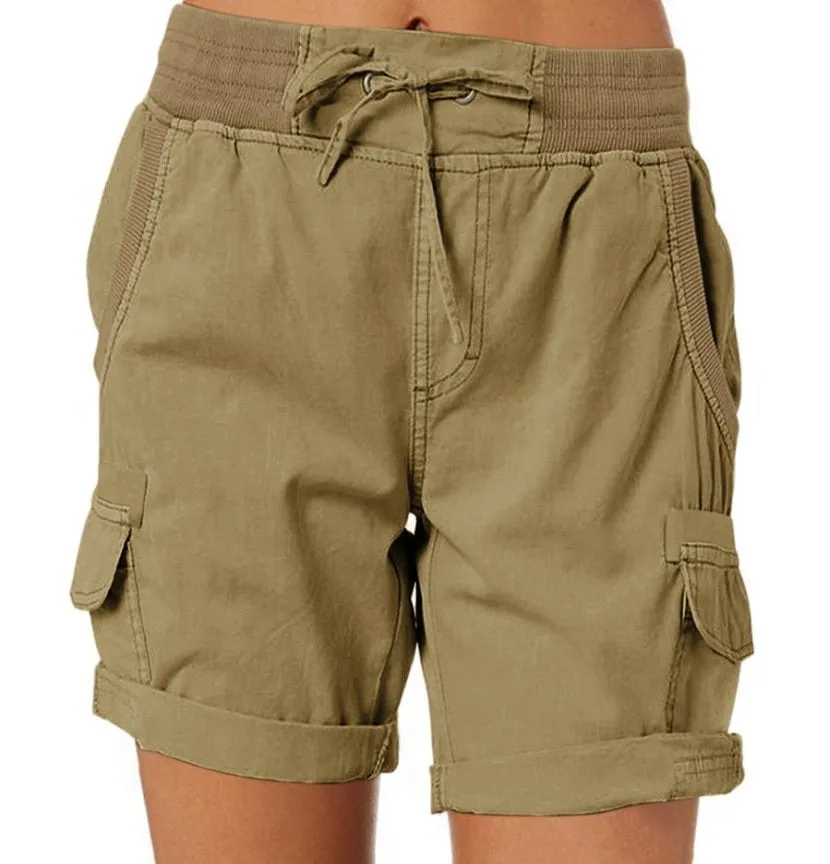 Women's high-waisted casual shorts