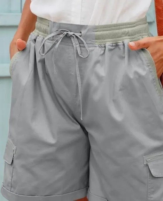 Women's high-waisted casual shorts