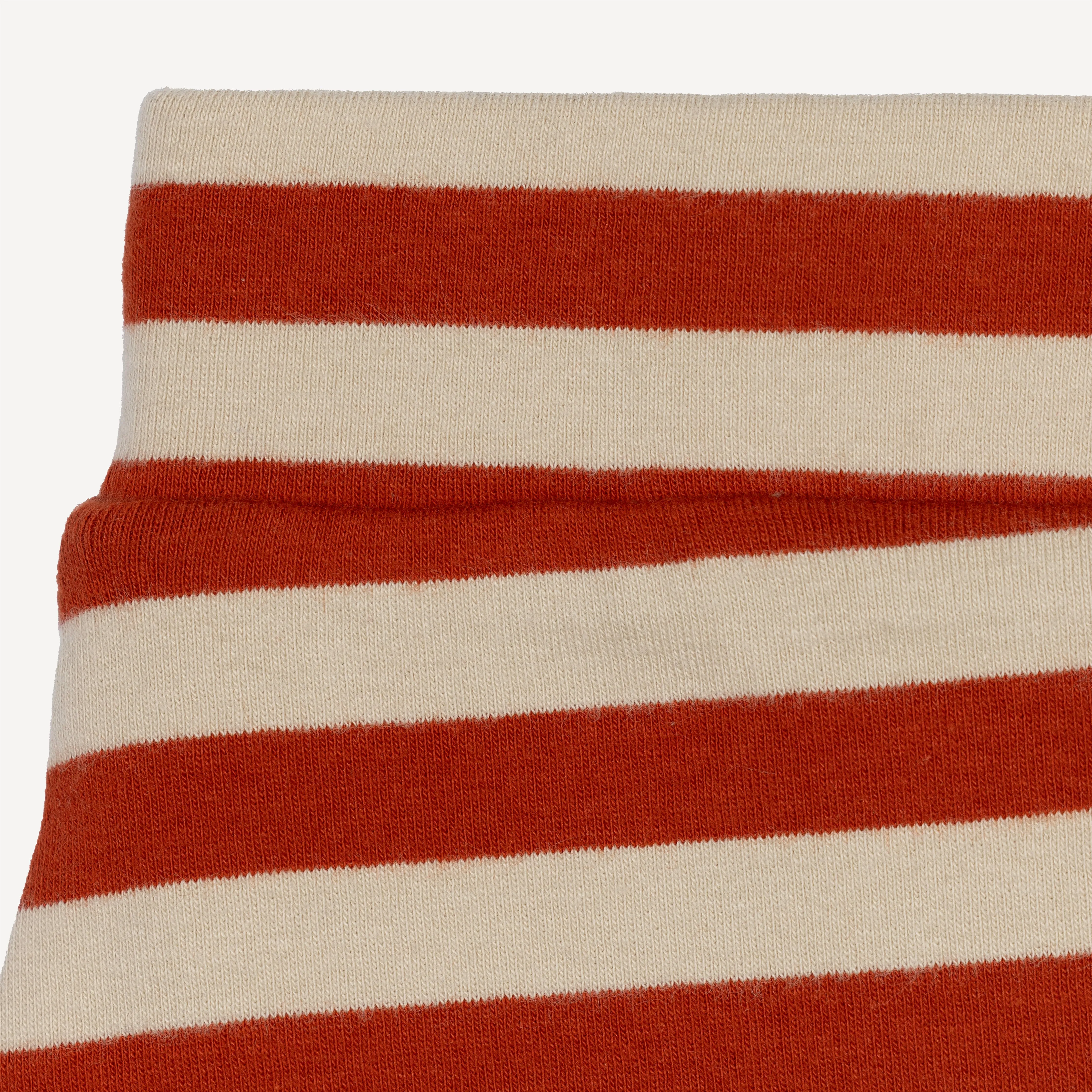 Womens Stripe Skirt - Rooibos Tea / Fog