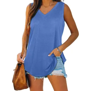 Women’s Summer V-Neck Sleeveless Tank Top