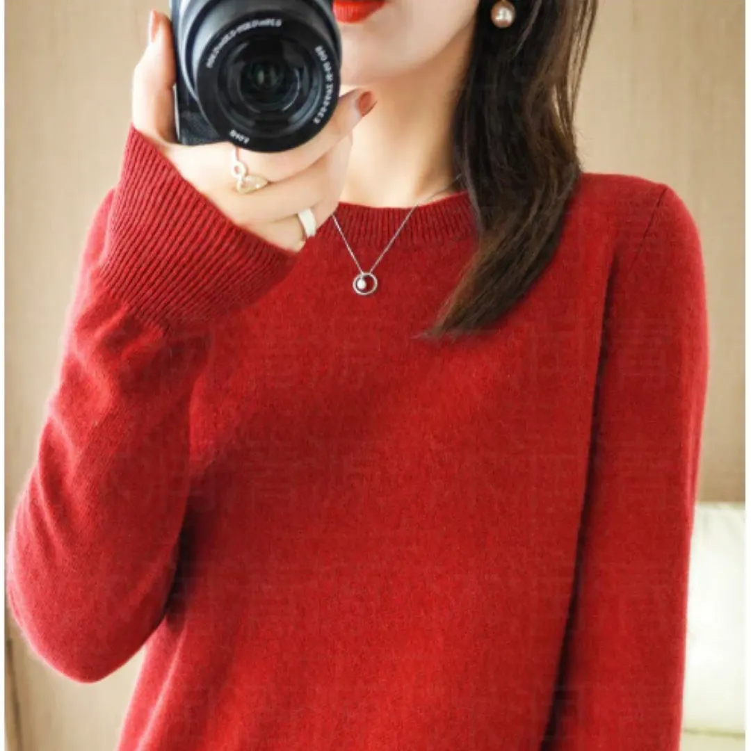 Women's Warm Knitted Sweater | Long