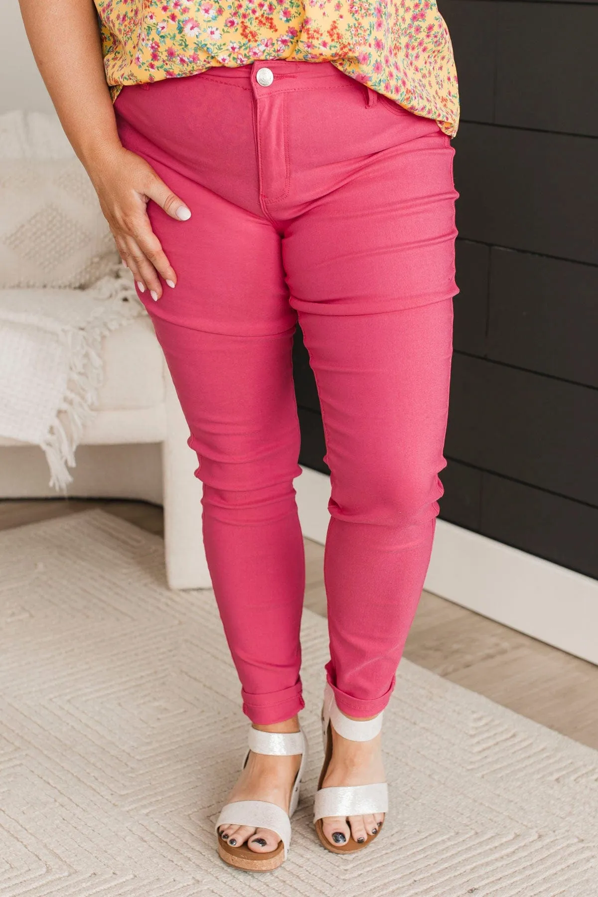YMI Mid-Rise Jeggings- Brandi Wash