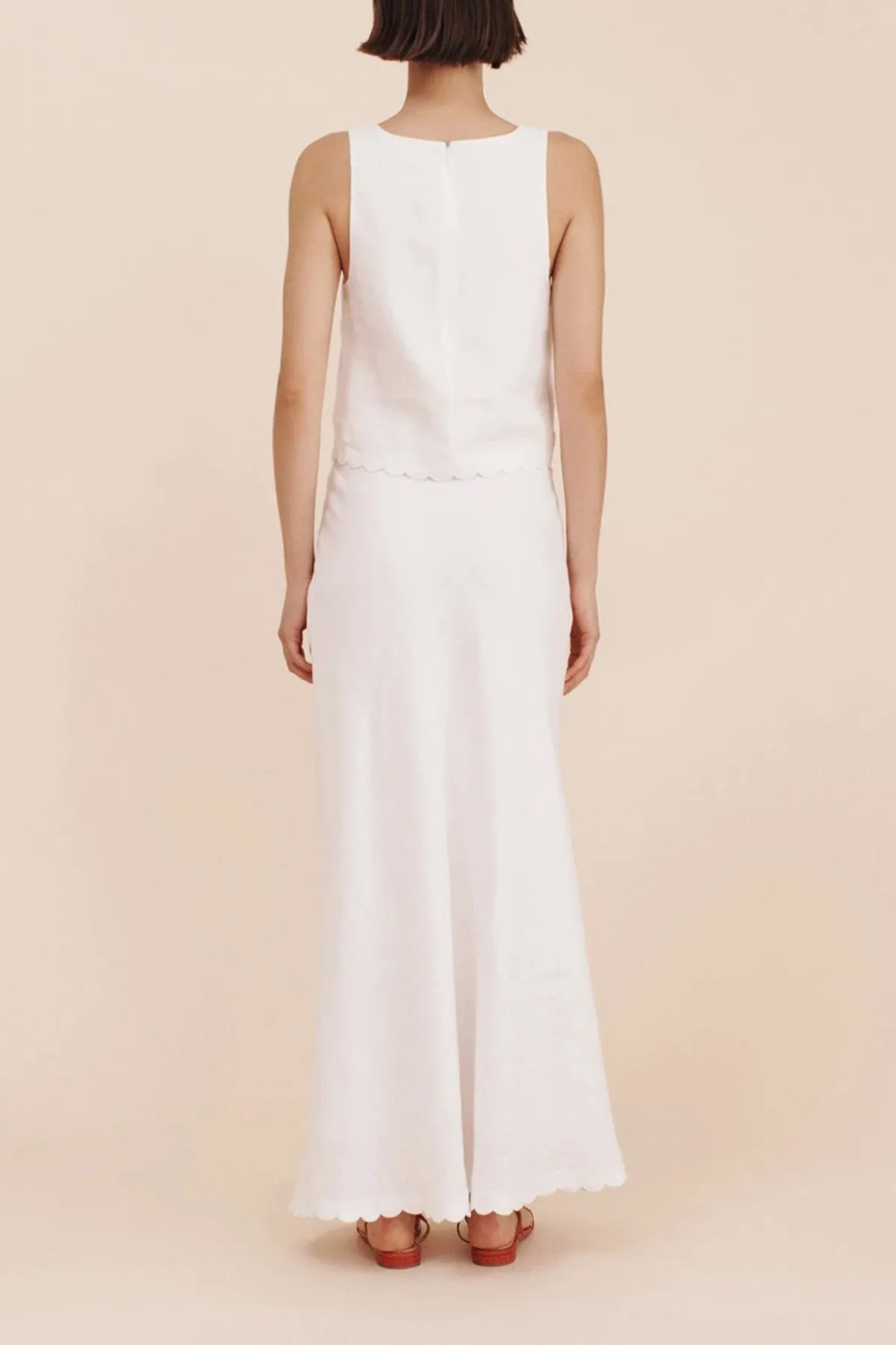 Zayla Skirt in Ivory