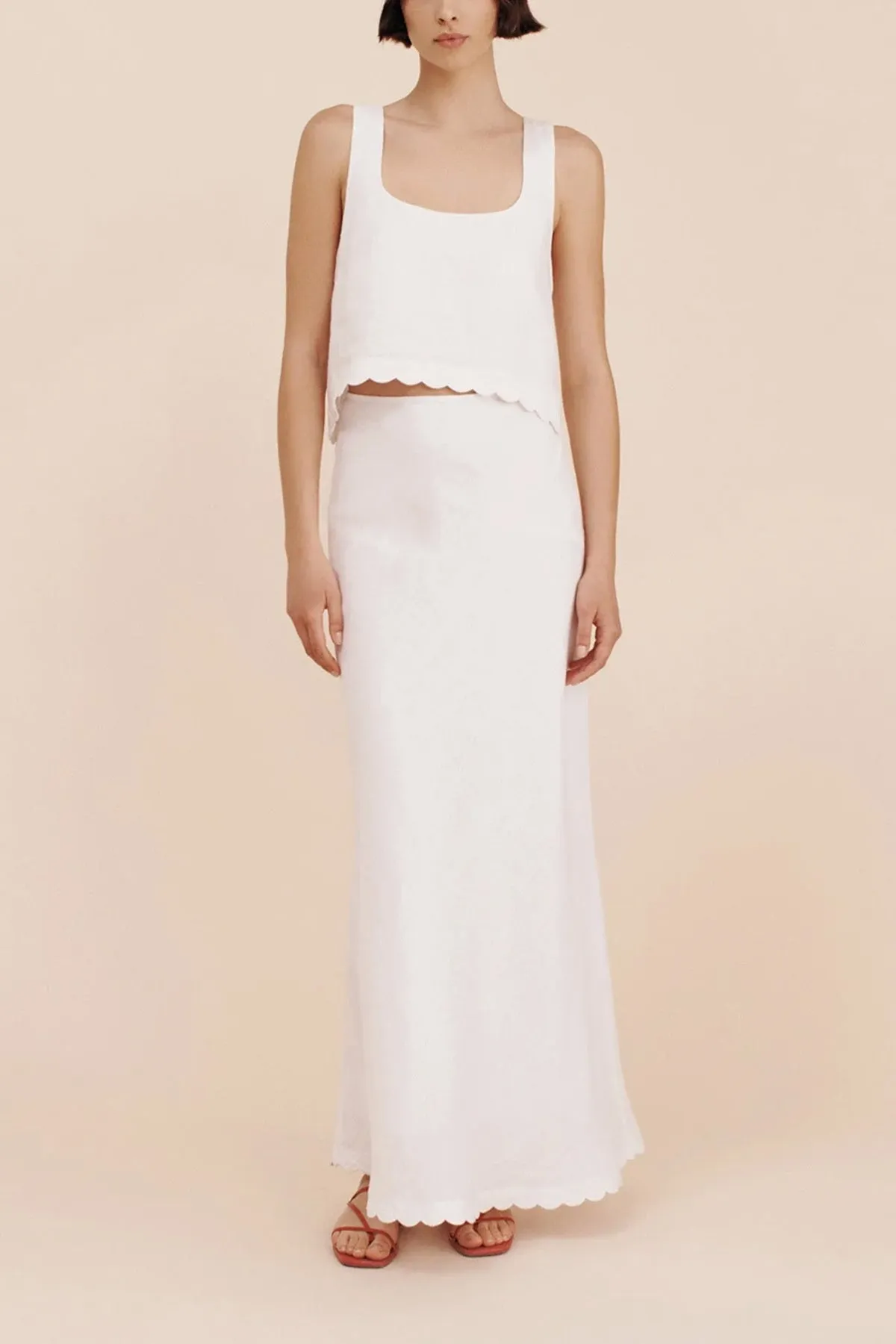 Zayla Skirt in Ivory